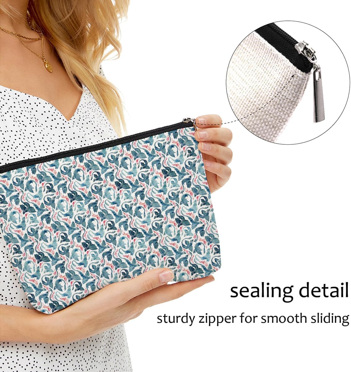 Dragon Makeup Bag Dragon Gifts for Dragon Lover Women Friends Teen Girls Animal Lovers Mother Dragon Stuff Travel Accessories Bag Mothers Day Christmas Birthday Gift Ideas Friendship Appreciate Gifts - Image 6