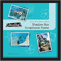 MCS 40950 Black Wood Shadow Box Frame 12.75x12.75 for 12x12 Scrapbook Pages - Display Mementos & Heirlooms