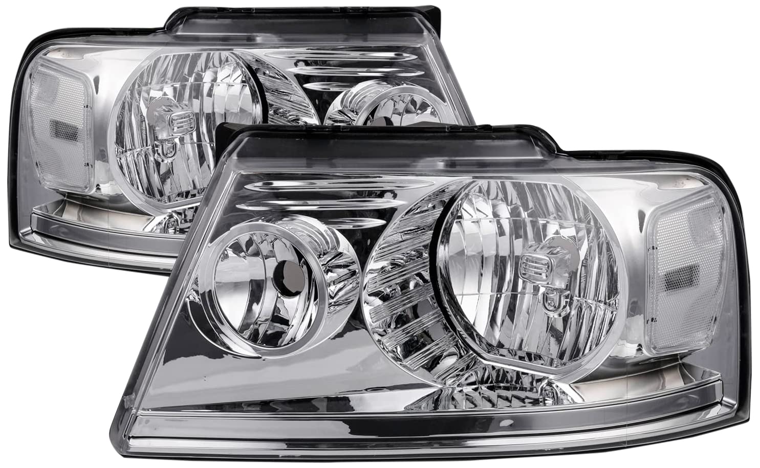 Photo 1 of M-AUTO Headlights Headlamps Assembly w/ 2 PRE-ASSEMBLED 6000K LED BULBS