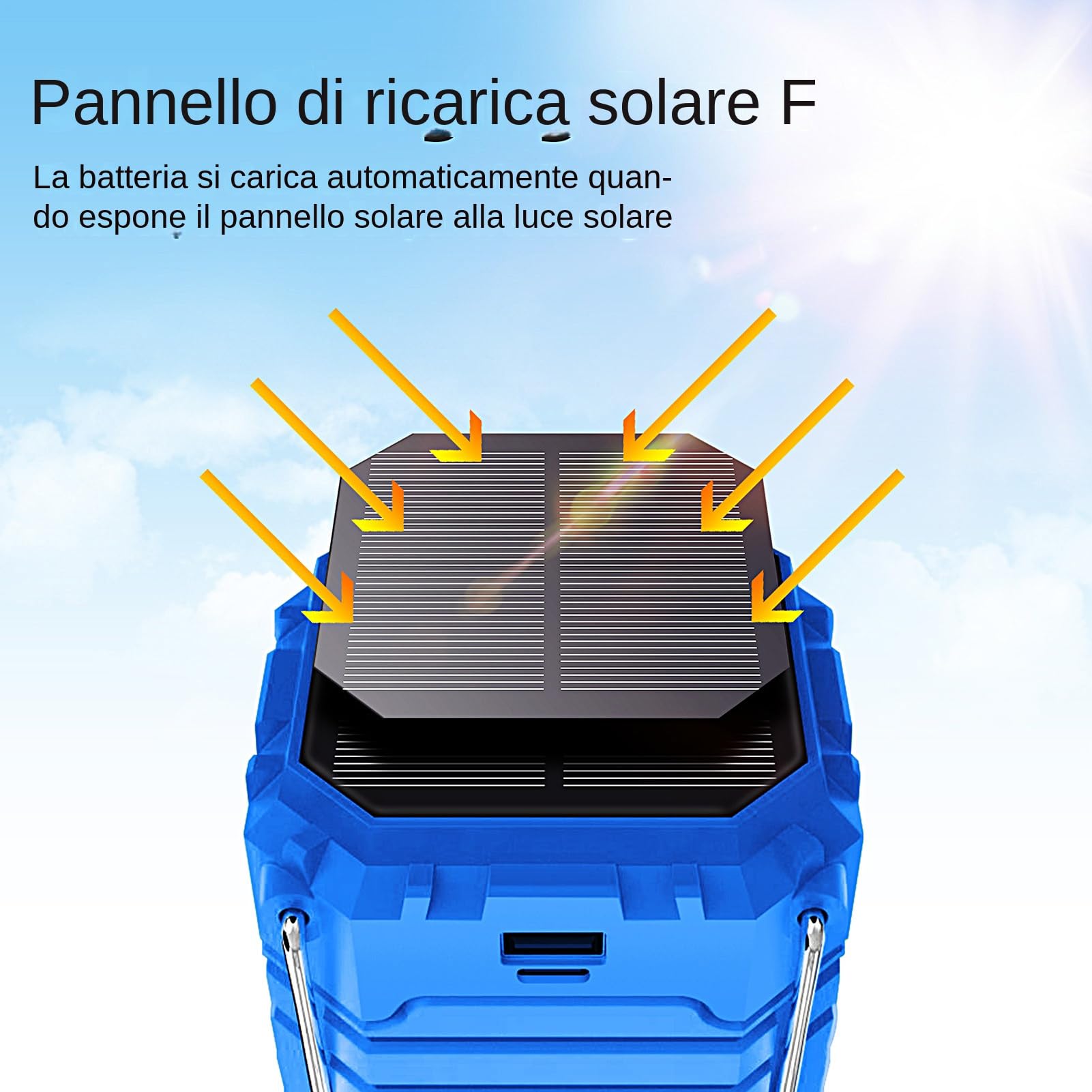 Luz solar de exterior Linterna de manivela plegable impermeable | Lámpara LED solar USB para tienda de campaña para pesca, playa, barbacoa, escalada, jardín, patio o terraza