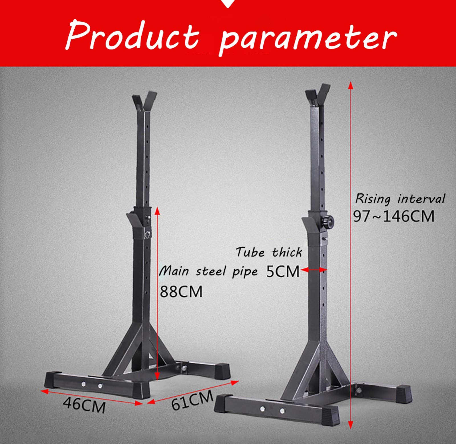 Squat Rack Regolabile Bilanciere Rack Split Squat Rack Sollevamento Pesi Bench Press Home Fitness
