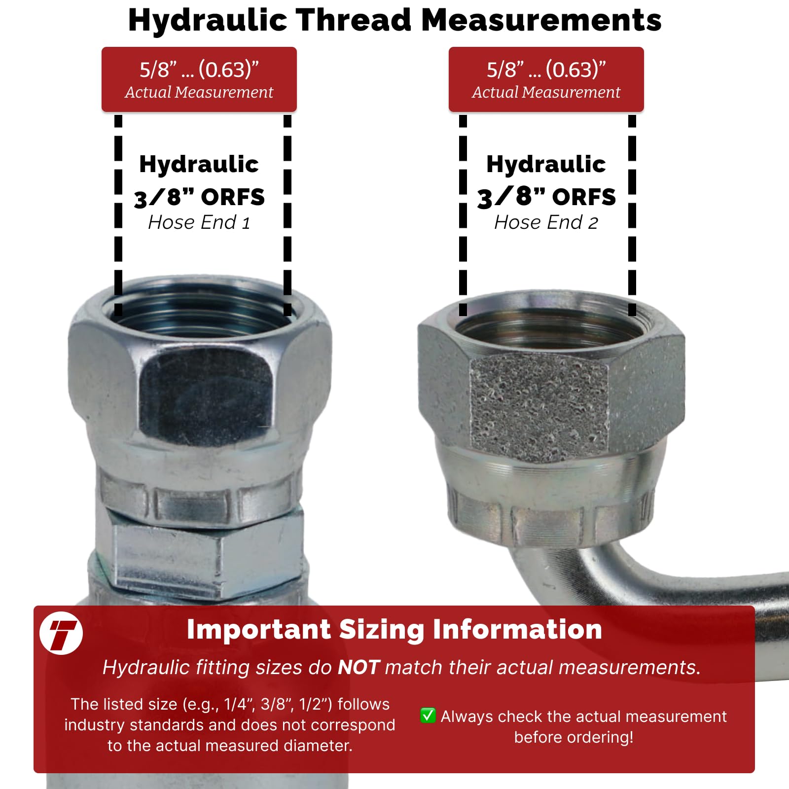 Amazon.com: TITAN FITTINGS | FA-UFWTF6-ORFS-ORFS90-36 | 3/8