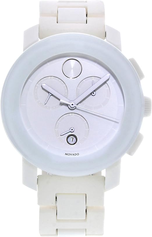 Amazon.com: Movado Bold Cronógrafo PVD color blanco acero y hule 3600057  Reloj para hombre : Ropa, Zapatos y Joyería