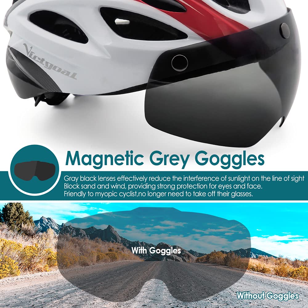 Buy Victgoal Adults Bike Helmet for Men Women Detachable