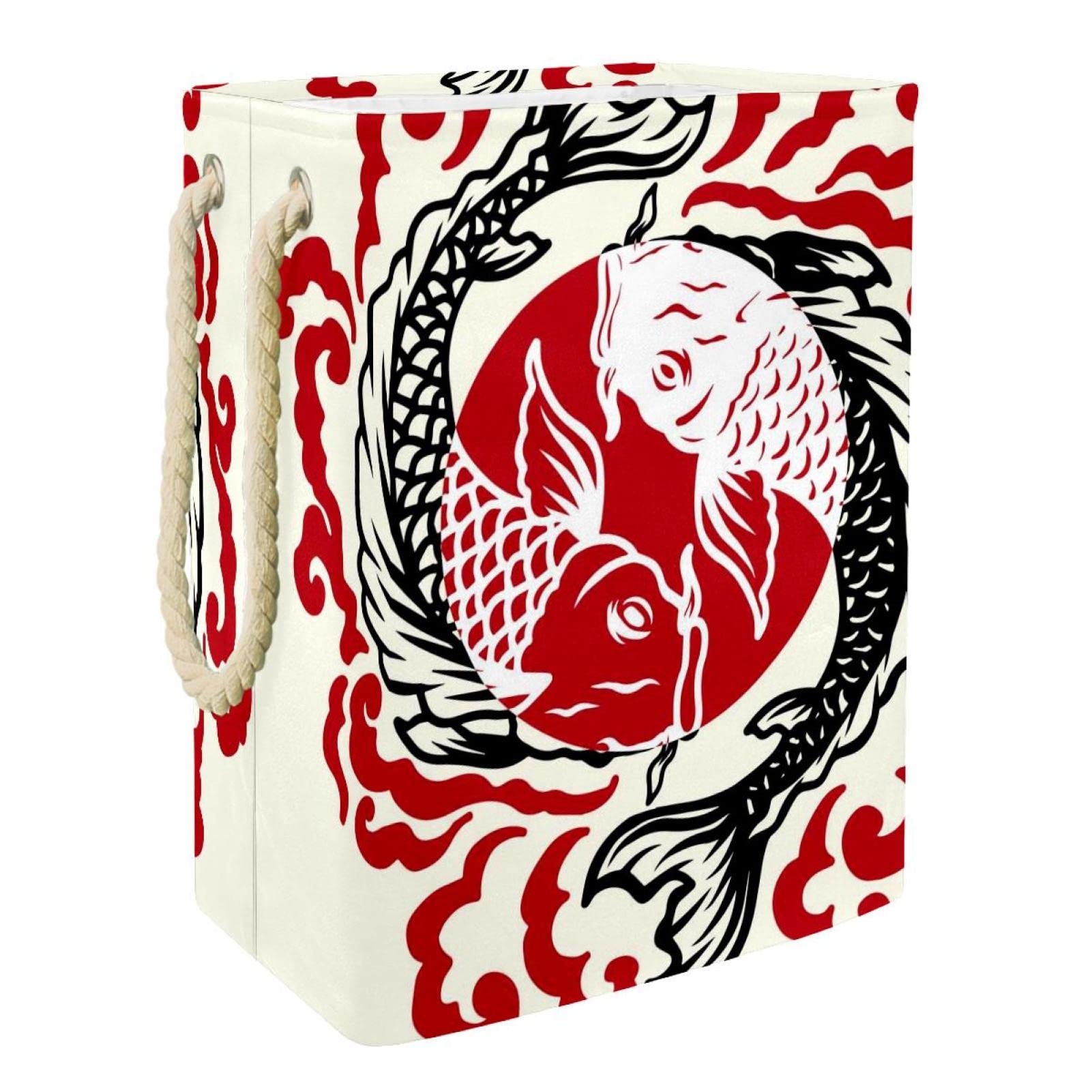 Panier à linge Fish Japan personnalisé avec poignées pour dortoir et bain