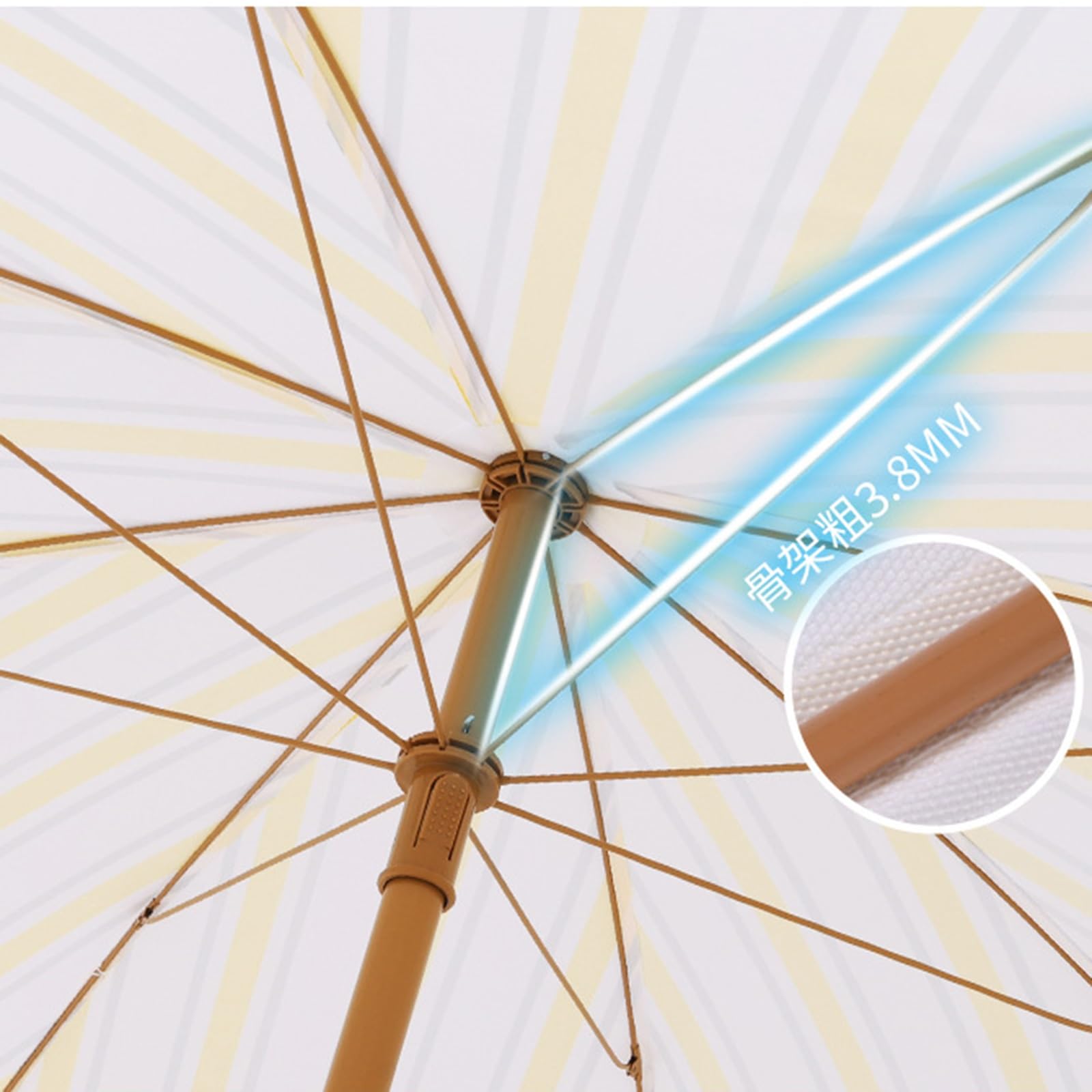 Parasol De Playa Boho Con Flecos Y Rayas Amarillas Y Blancas 200cm, Paraguas De Jardín Ajustable En Altura, Protector Solar Exterior Inclinable Para Jardín, Balcón, Playa, Camping, Resort