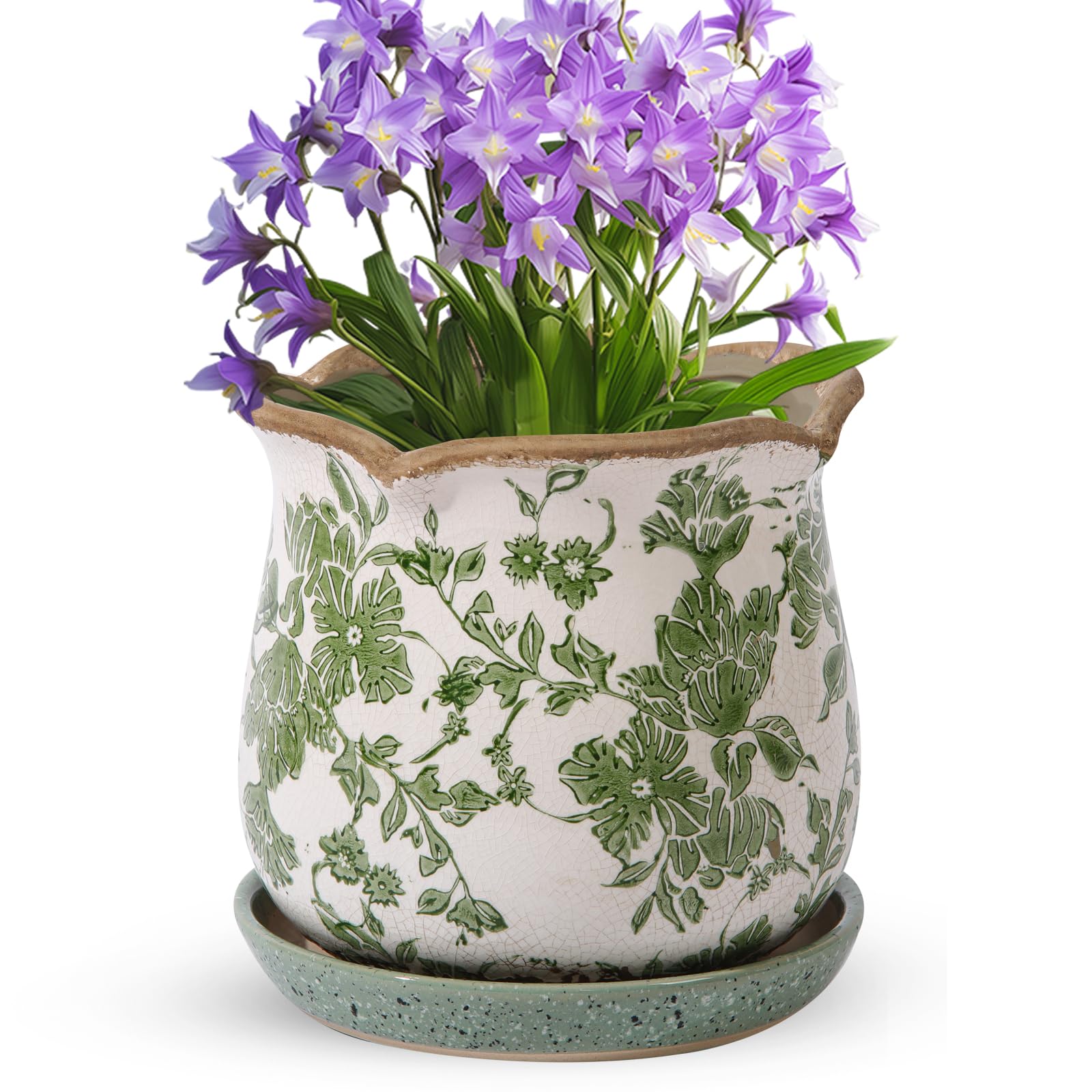 Xoogifae Vintage Ice Crack Planter