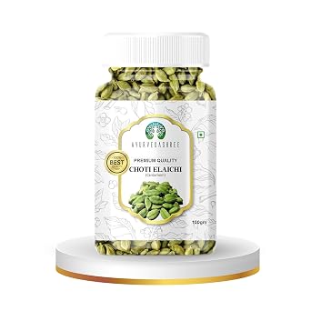 AYURVEDASHREE Green Cardamom Whole Pods, Hari Elaichi Elettaria cardamomum - 100g| Jumbo Size | Premium Quality | Vegan, Non-GMO & Gluten Free | All Natural |Product of India