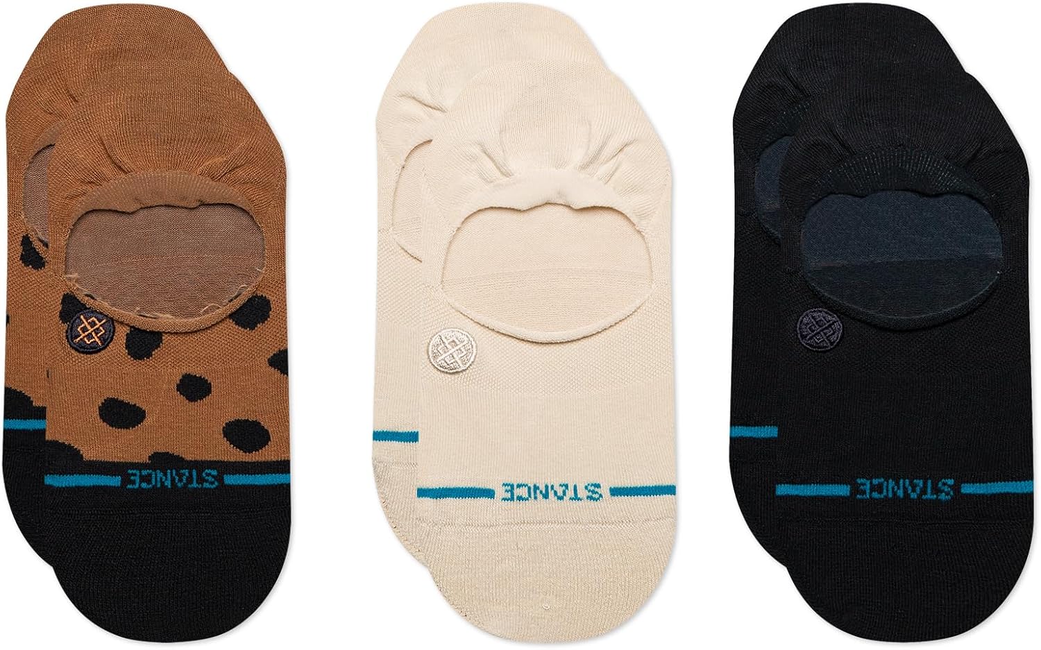 3 Pack Leopard No Show Socks by Stance