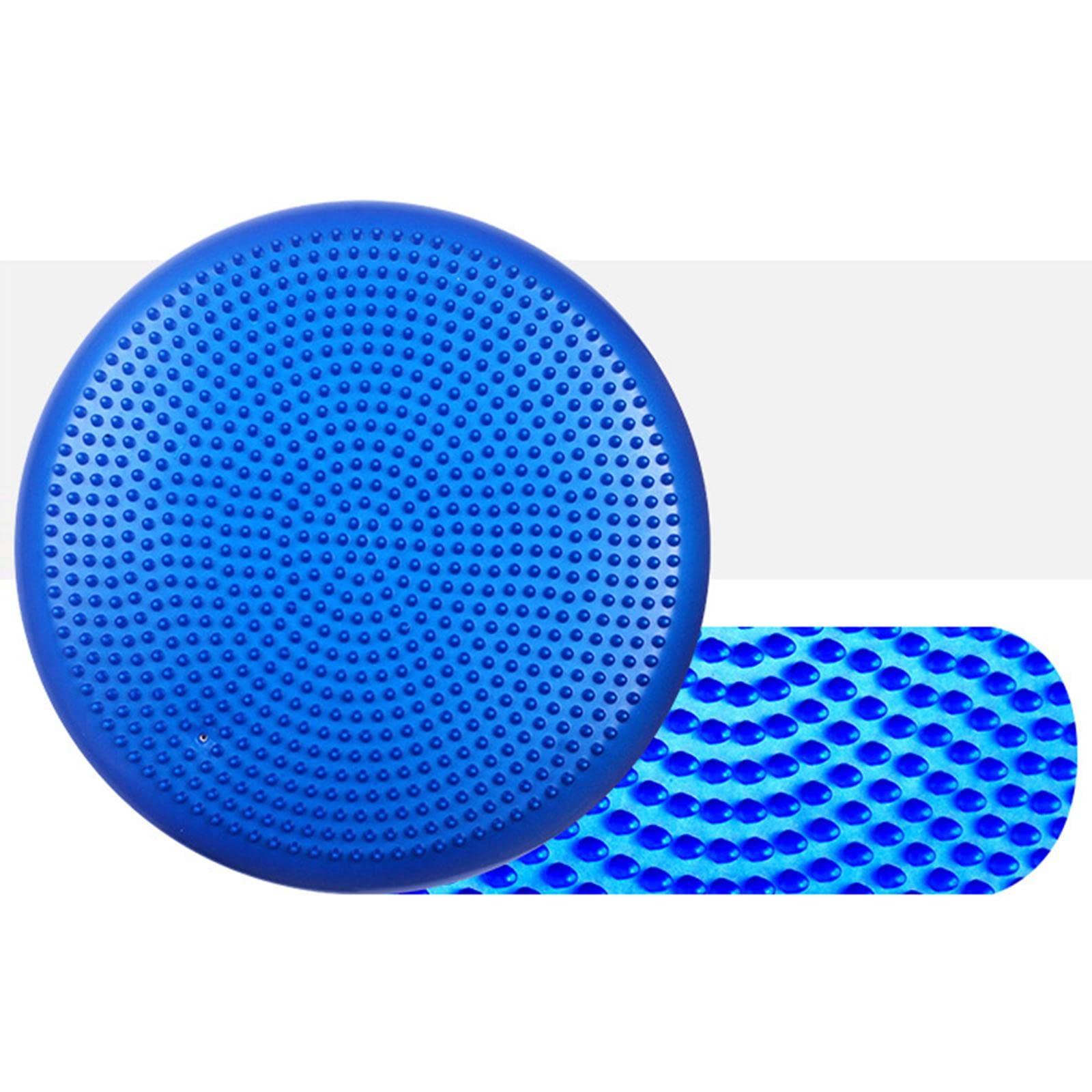 Disco de Inflable, Almohadilla de Masaje, Colchoneta, Pelota de Ejercicio Duradera, azul