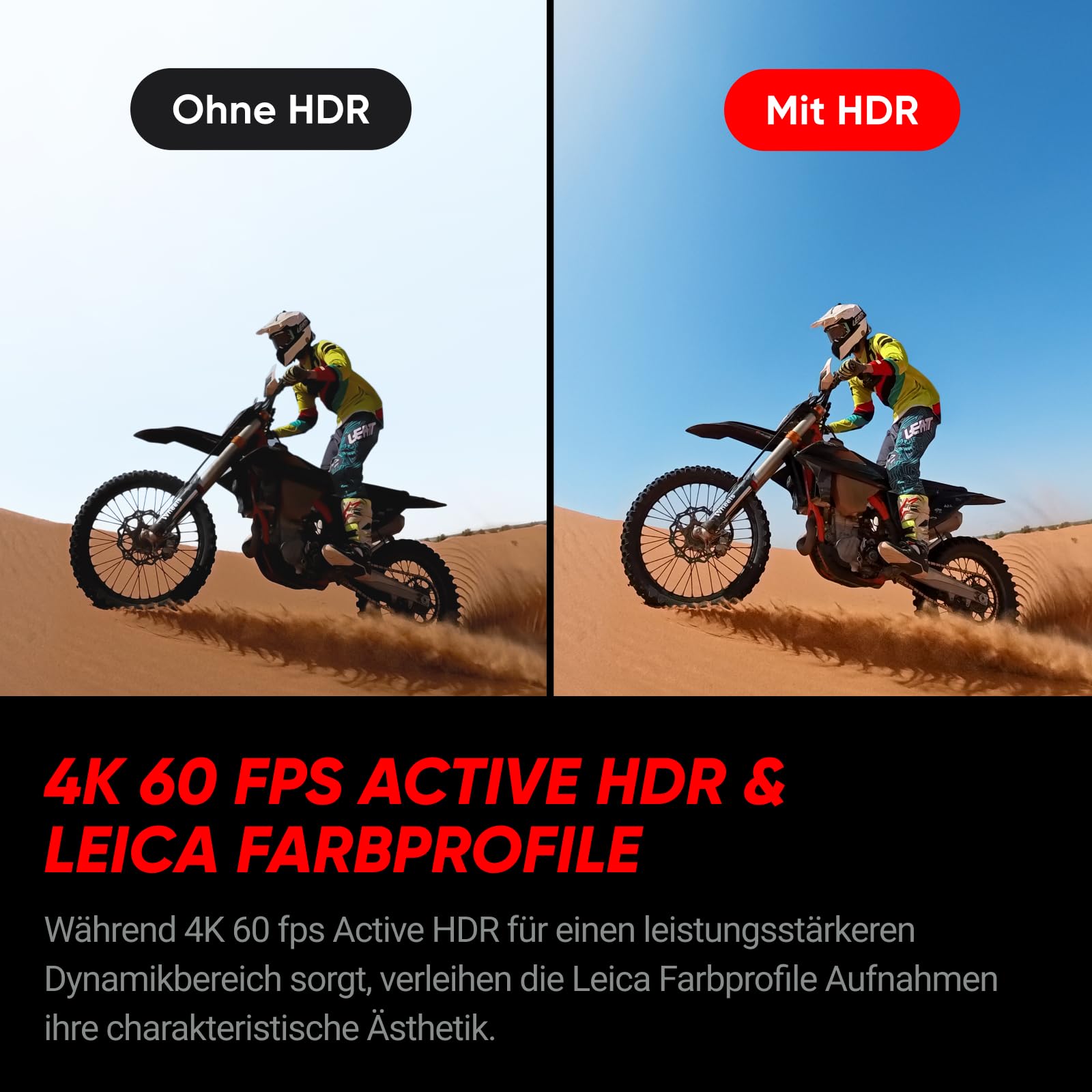 Insta360 Ace Pro 2 - Dual-Akku 8K Action-Cam mit Leica Objektiv, Videokamera für Sport, 1/1,3" Sensor, Dual-KI-Chip, führende Schwachlichtleistung & Audio, Flipscreen & KI-Editing für Vlogging