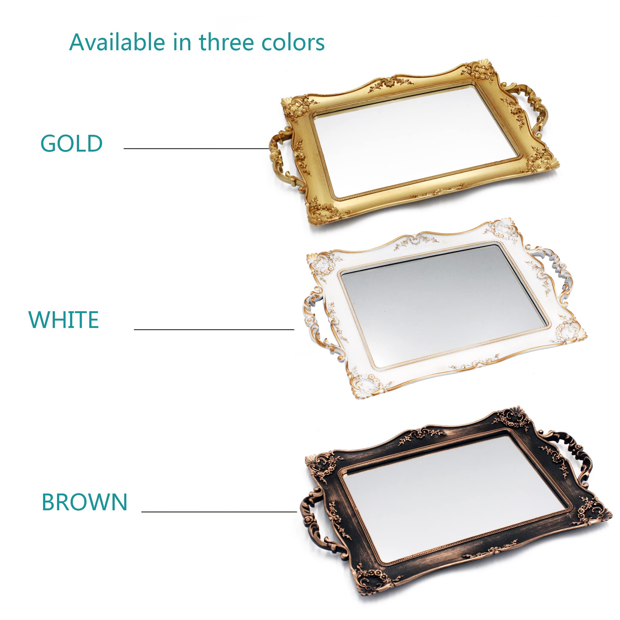 Amazon.com: Tstarer Antique Decorative Gold Framed Square Mirror