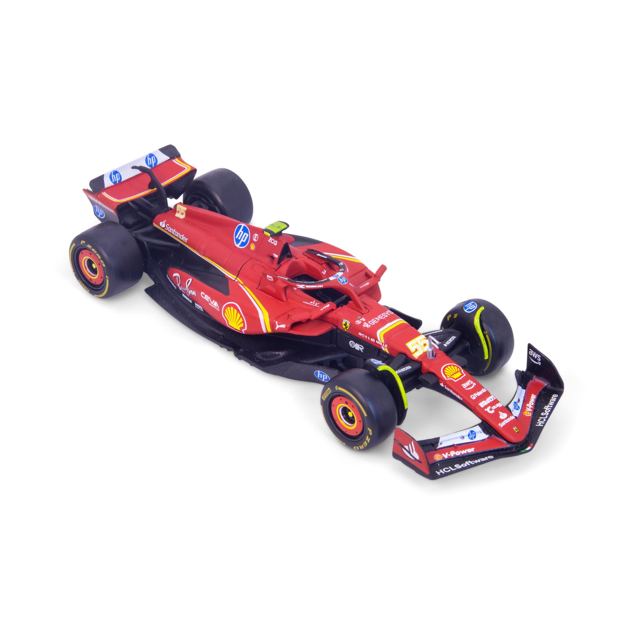 Bburago F1 Formula 1 FERRARI SF-24 (2024) - SAINZ - 1:43 Scale - Incredibly Detailed Die-Cast Replica Collectible Race Car Model, Multiple Colours