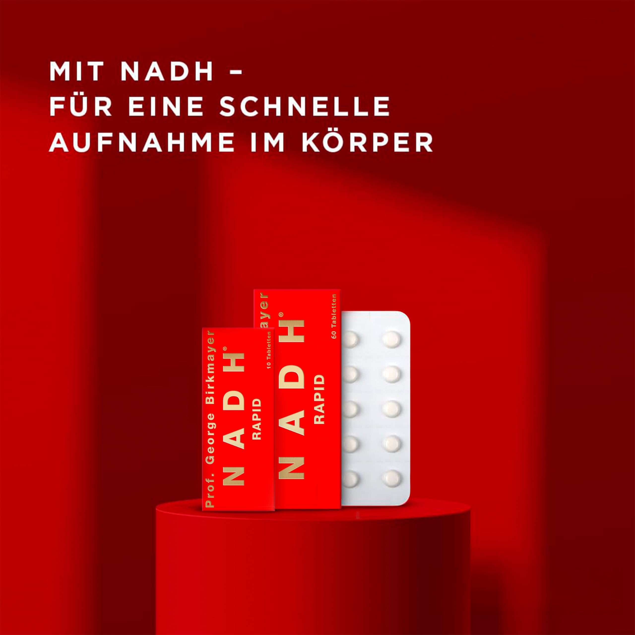 RAPID hochdosiert - Set aus 60 +10 Tabletten | Veganes Supplement, hochwertiges Nahrungsergänzungsmittel in Form einer Lutschtablette, Nahrungsergänzung, Kapseln