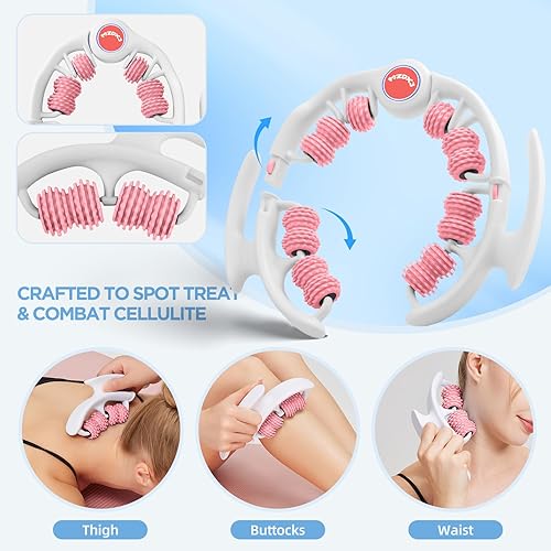 Miniatura 7 de Herramienta de masaje para celulitis, masajeador de drenaje linfático, rodillo muscular, masaje de fascia profunda, eliminación de piel con