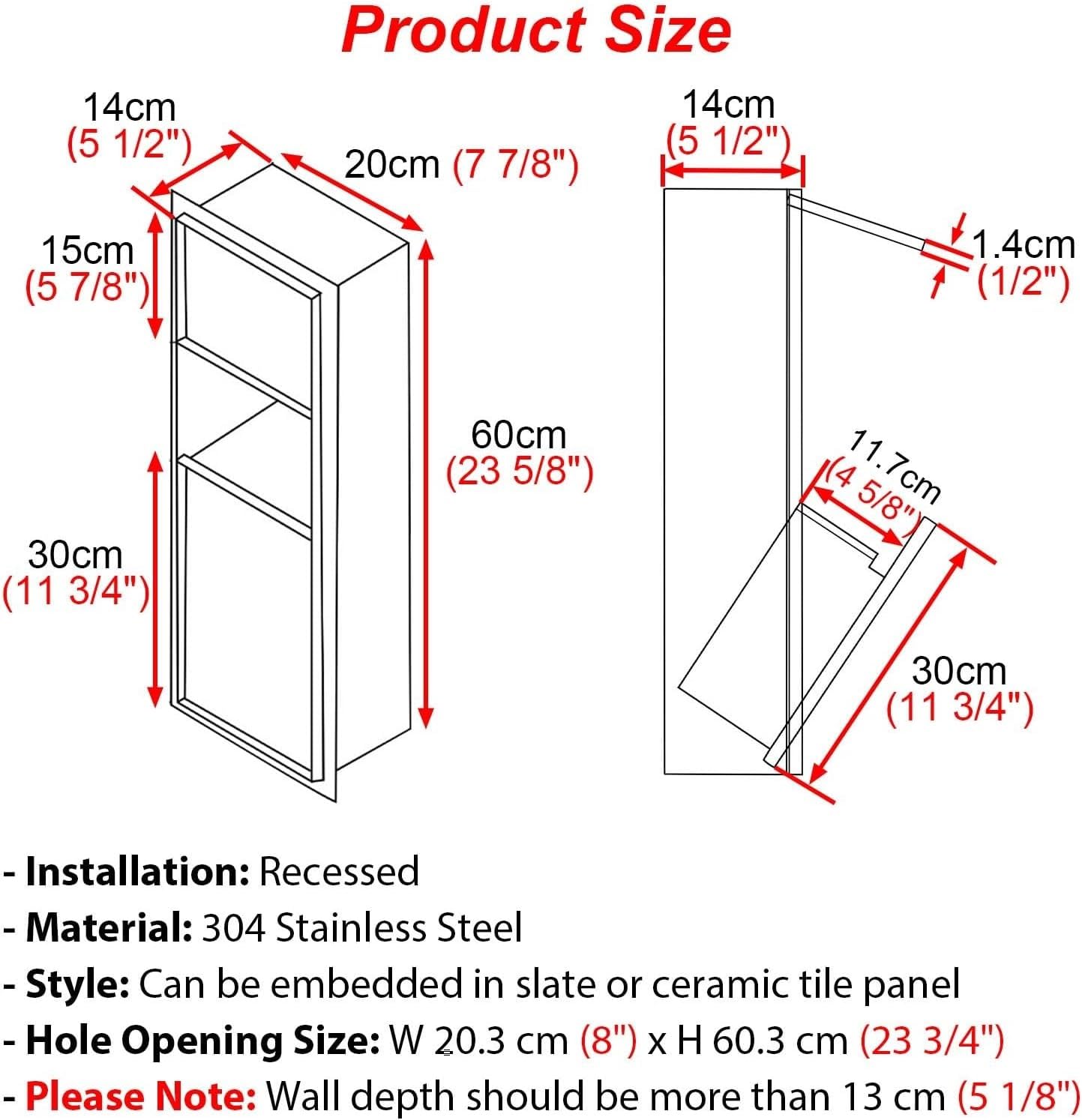 Soporte empotrado para papel higiénico con armario oculto y cubo de basura, diseño moderno para almacenamiento de baño y cocina