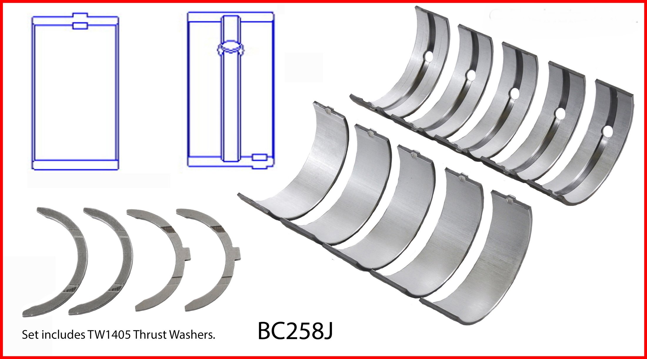 Complete Engine Rebuild Kit For Toyota 22R, 22RE, 22REC 2.4L (1985-1995) - Standard Bore