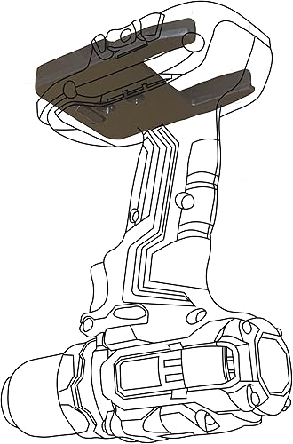 Miniatura 2 de StealthMounts Portaherramientas Ridgid con bloqueo, paquete de 4 soportes para herramientas Ridgid, almacenamiento de herramientas Ridgid, soporte