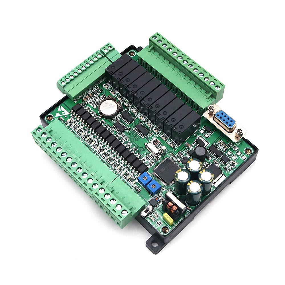 DollaTek Controllore logico programmabile PLC FX3U-24MR Uscita relè scheda di controllo industriale