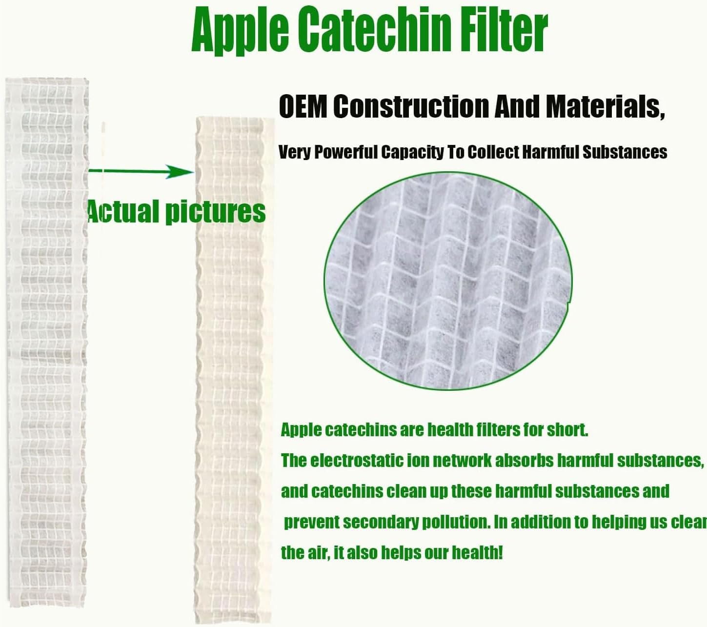 4-pack Filters Compatible with Fujitsu General UTR-FA16 and UTR-FA16-2
