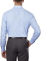 Vista 2 de Van Heusen - Camisa de vestir de popelina para hombre, corte regular, unicolor