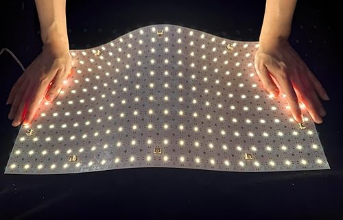 Miniatura 8 de Paquete de 4 hojas de retroiluminación LED de 24 V, 36 W, 3000 K, blanco cálido, 19.3 x 9.6 pulgadas cada unidad, panel LED flexible regulable