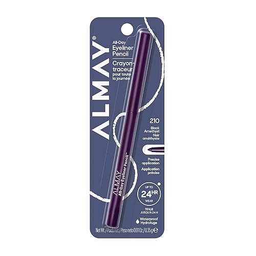 Almay Lápiz delineador de ojos para todo el día, hipoalergénico, sin crueldad, sin aceite, sin fragancia, probado por oftalmólogos, largo uso