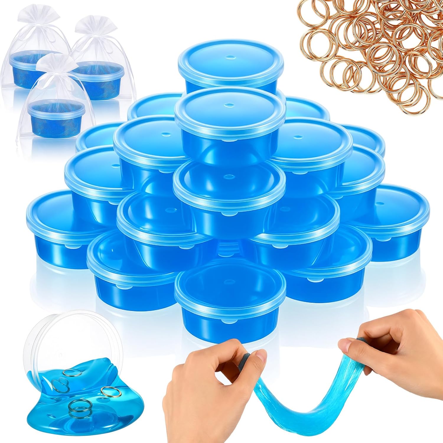 VioraWhite 24 Set Crystal Mud and Red Star for Cartoon Characters Theme Party Supplies Putty Toy DIY Craft for 6-12 Classroom Reward Party Supplies