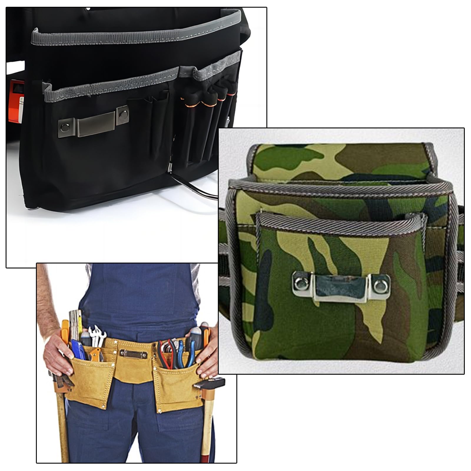 10 Supporti Per Metro A Nastro - Clip Metalliche Per Cinture O Borse, Con Viti, Per Utensili - Foto 8