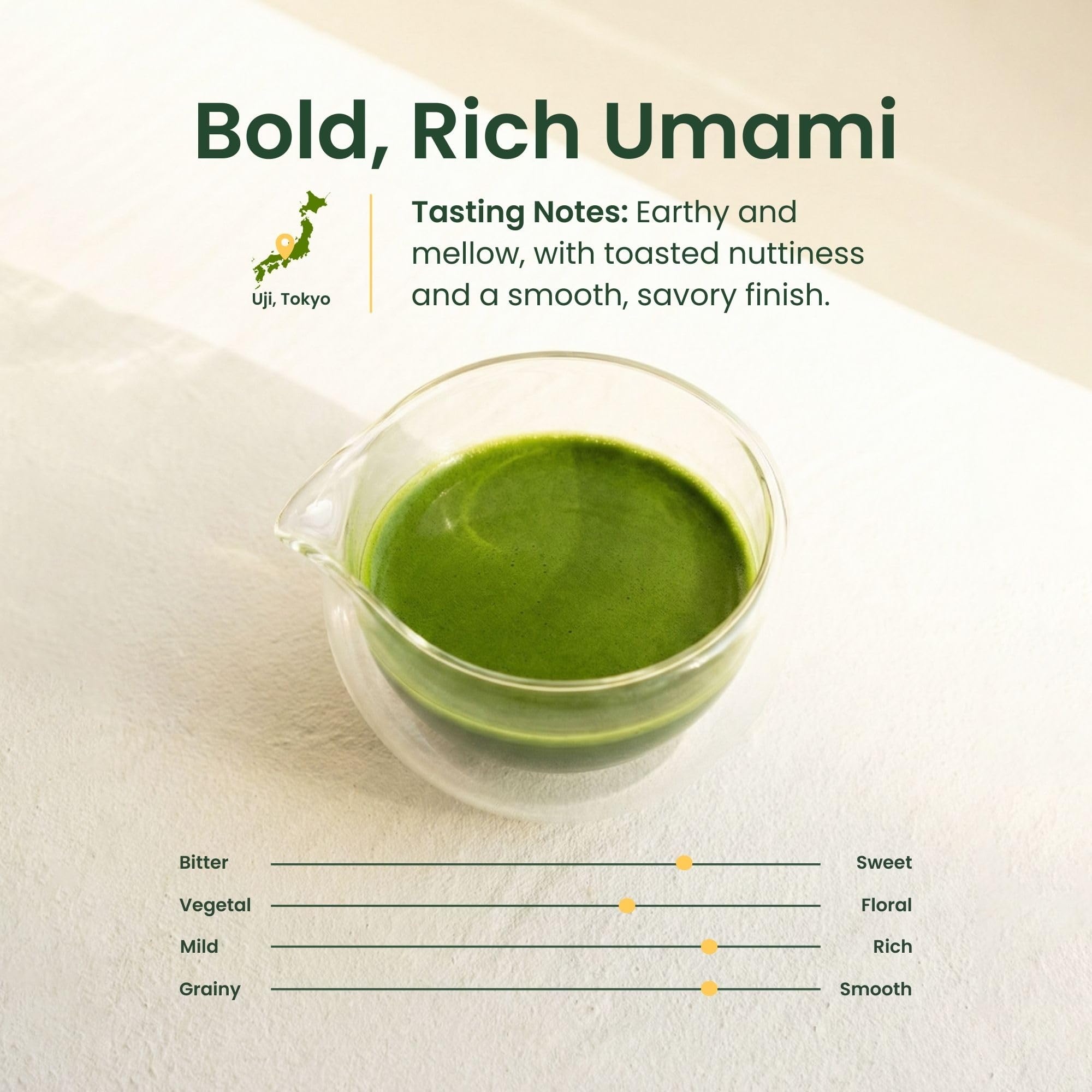 Crafti Signature Ceremonial Grade Matcha Powder 100 First Harvest Unsweetened Authentic Japanese Matcha Green Tea Powder from Uji — view 2