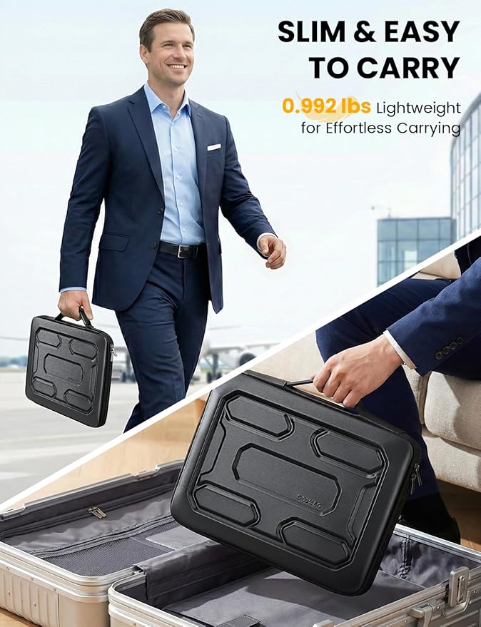 Funda rígida para laptop DOMISO 15-6 pulgadas impermeable negra miniatura 8
