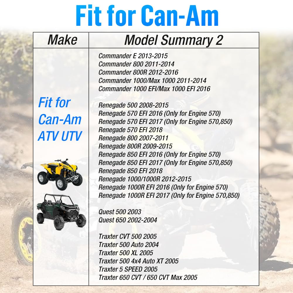 Set crociere albero di trasmissione posteriore per Can-Am Outlander Renegade 400 450 500 570 650 800 800R 850 1000 Maverick 1000 1000R Commander 800 800R 1000 1000R Traxter 500