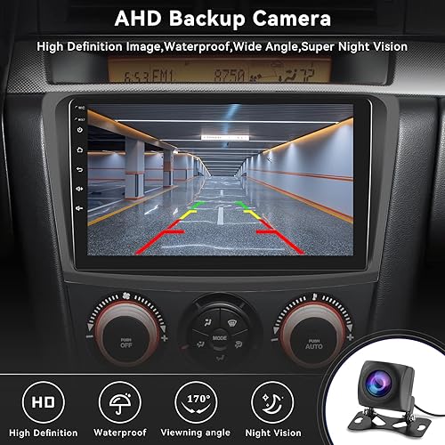 Miniatura 7 de Android 11 - Estéreo de coche para Mazda 3 2009-2013 con Apple Carplay y Android Auto, pantalla táctil de 9 pulgadas con GPS WiFi Bluetooth FMRDS