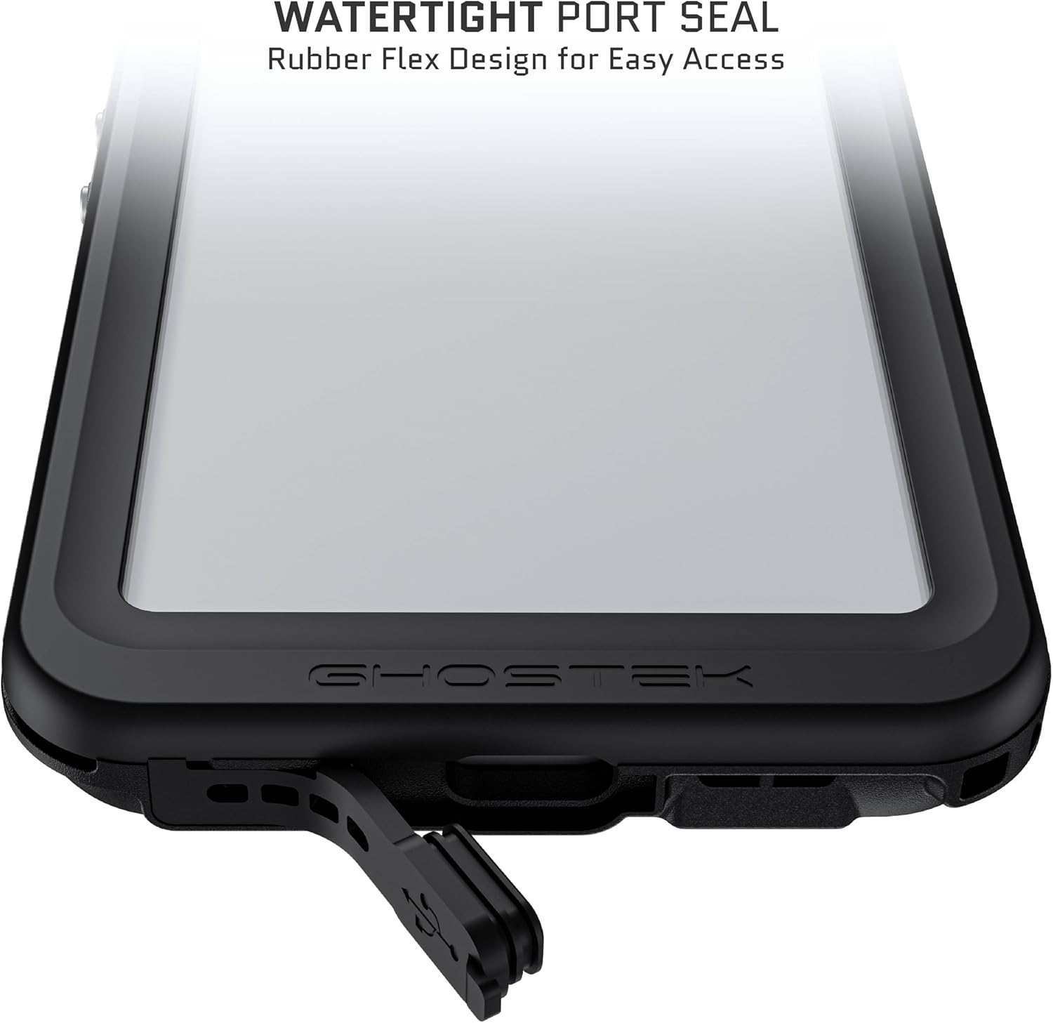 Ghostek Nautical Slim Pixel 8a Waterproof Case with Built-in Screen and Camera Protector Full Body Heavy Duty Protection Phone Cover Designed for 2024 Google Pixel 8a (6.1") (Clear)