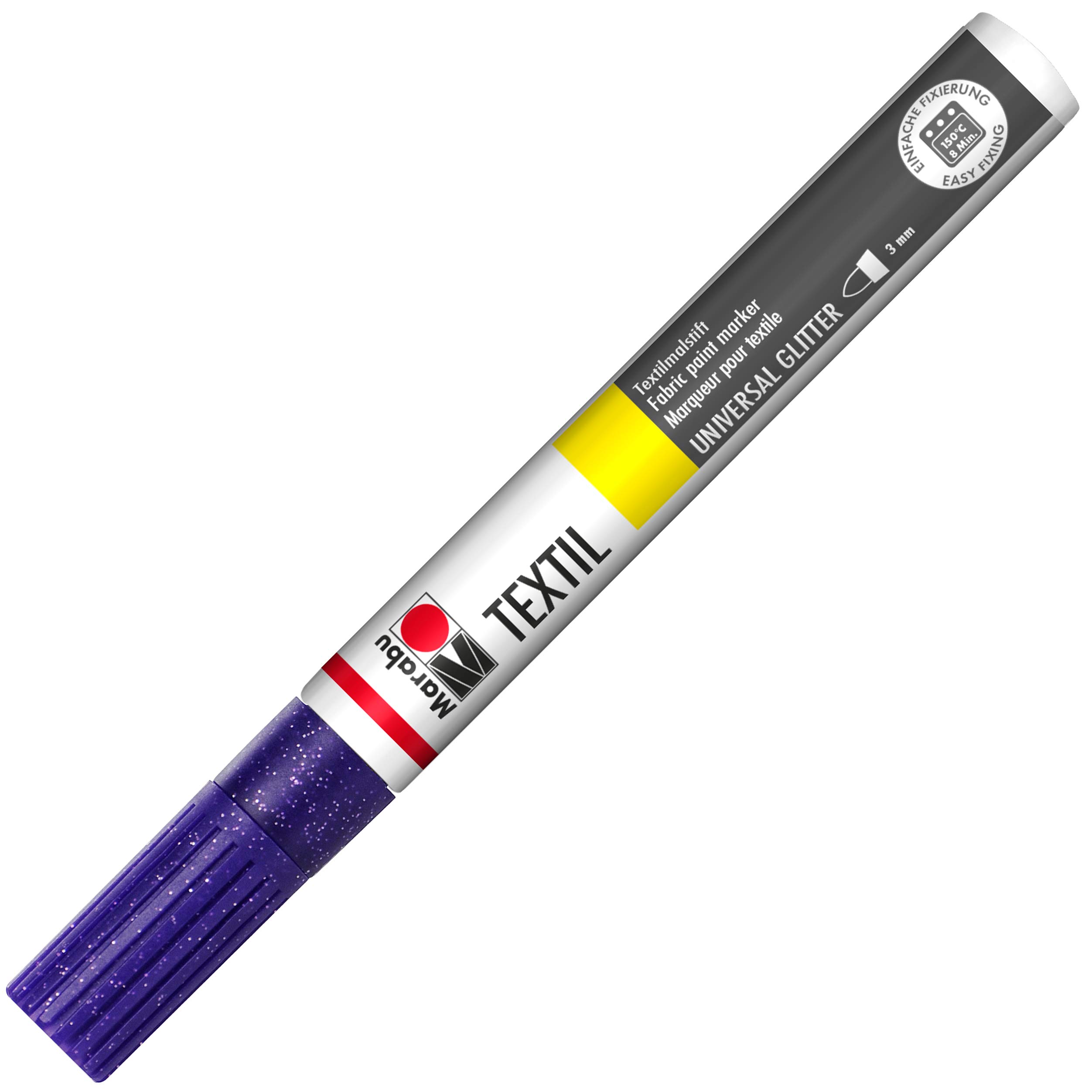 Marabu Textil Painter Tip, Paint, Glitter Violet, 3.2 x 15 x 0.8 cm