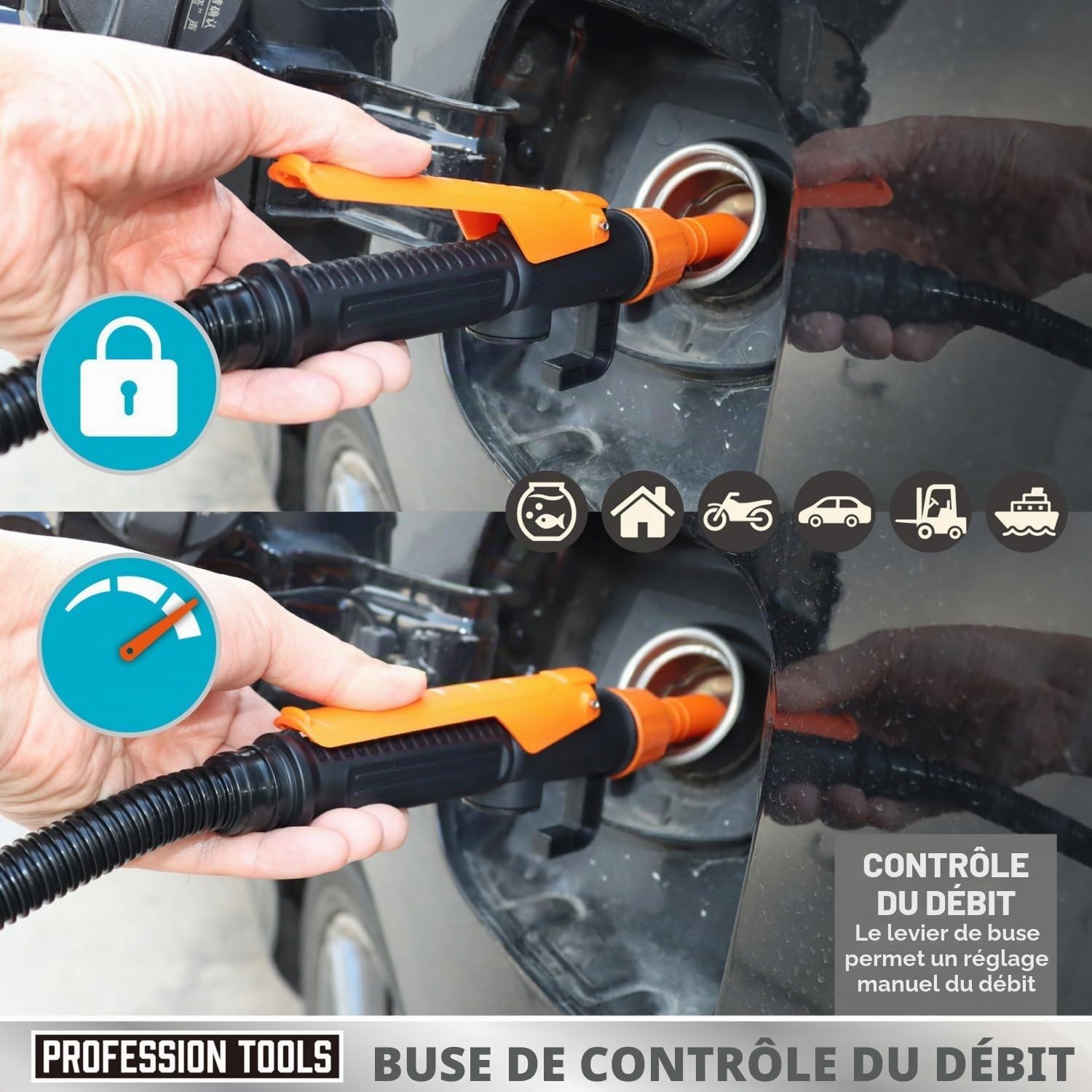 Pompe de transfert électrique, pompe à carburant alimentée par batterie, pompe de transfert de liquide, pompe à essence pour bidon, pompe de transvasement, pompe à huile électrique portable, pompe à