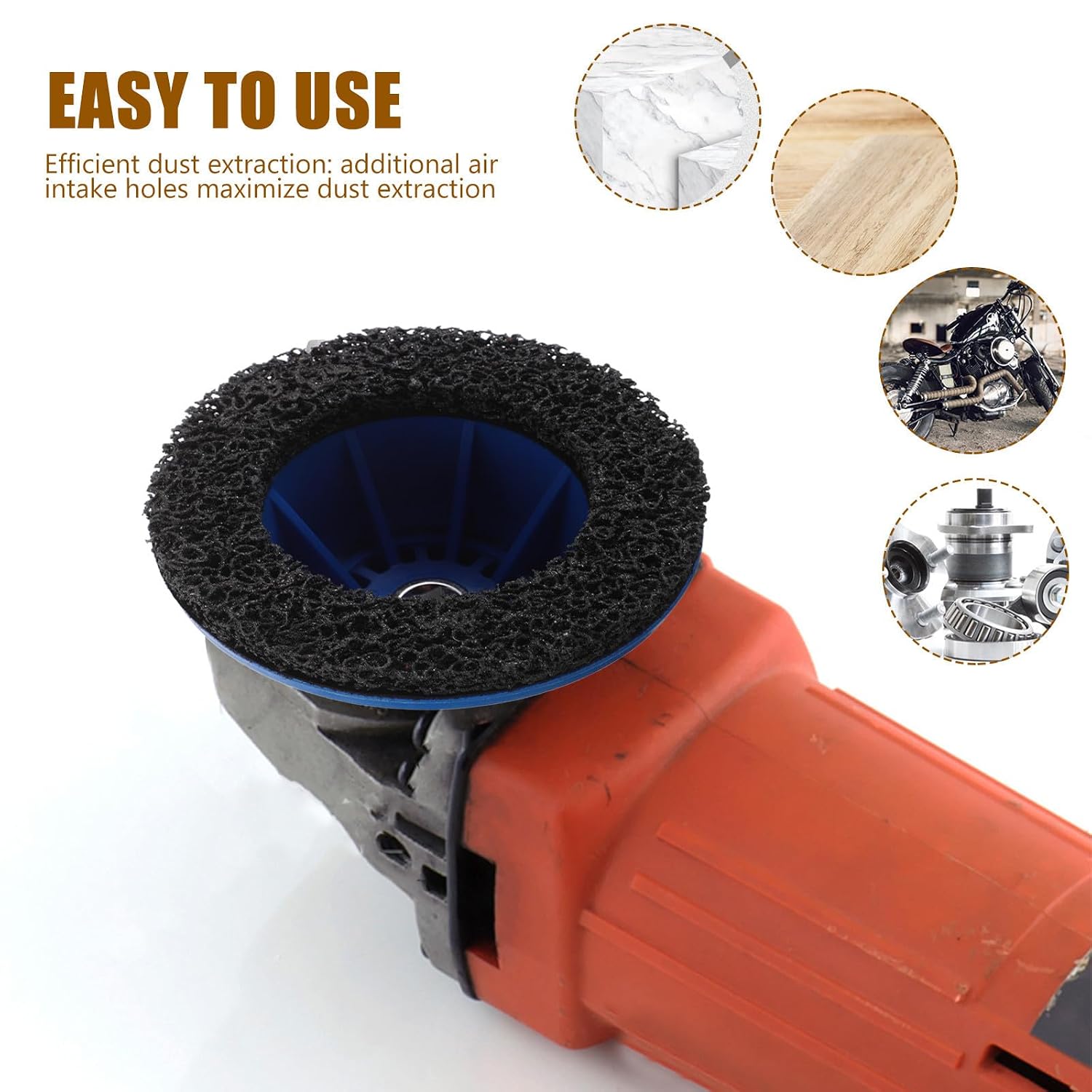 Car Polishing Grinder Wire Brush Grinding Wheel for Surface Cleaning and Restoration on Car Body Panels and Metal Surfaces Includes Abrasive Buffing Wheels for Automotive