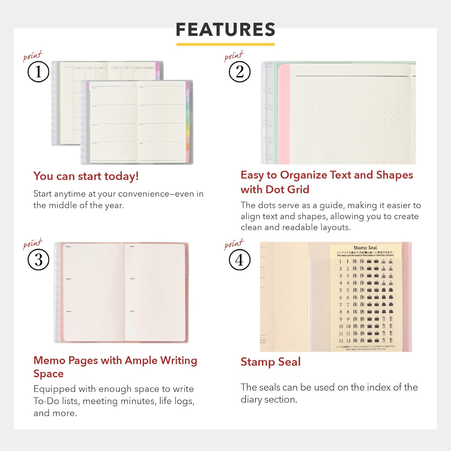 NOLTY PAGEM Compact-i Memo Free Log, Japanese Edition, Lemon, 5058