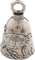 Vista 1 de Guardian Bell Tortuga Marina Campana de Buena Suerte con Llavero y Bolsa de Regalo de Terciopelo Negro Campana para Motocicleta Peltre Libre