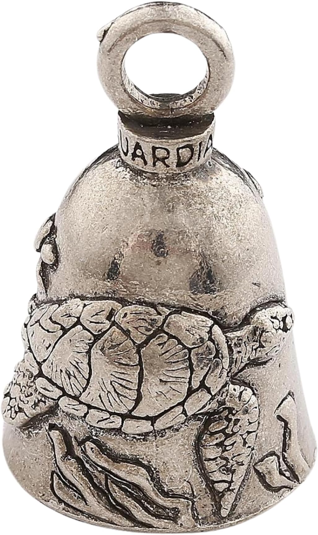 Sea Turtle Good Luck Bell w/Keyring & Black Velvet Gift Bag | Motorcycle Bell | Lead-Free Pewter | Good Luck Gift to Friends & Family | Bike Bell | Made in USA
