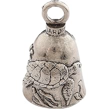 Guardian Bell Animals Good Luck Bell w/Keyring & Black Velvet Gift Bag | Motorcycle Bell | Lead-Free Pewter | Made in USA