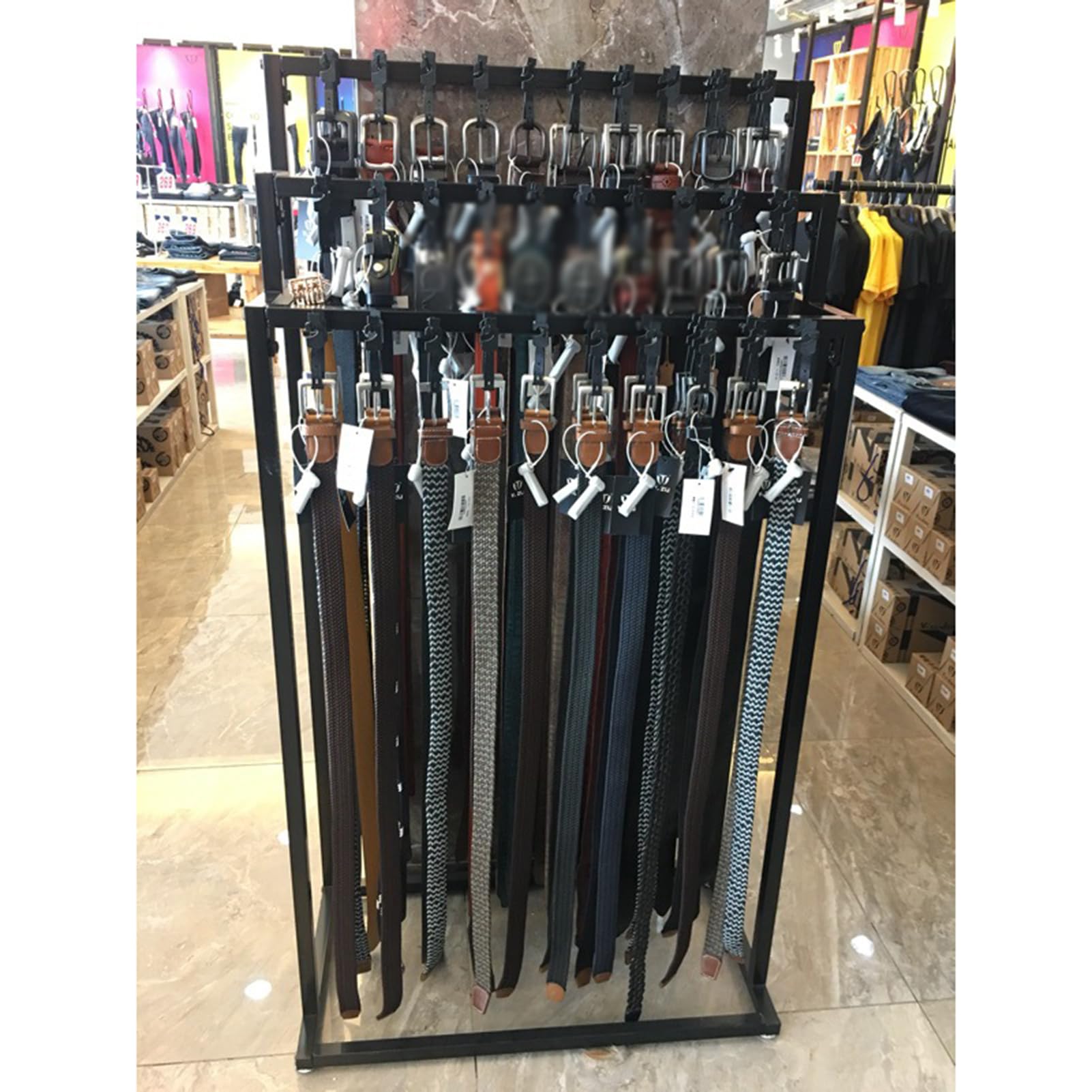 Präsentationsständer, Gürtel-Organizer, stehend, Gürtelaufhänger für Herren, Schrank, Gürtel, Krawatten, Display-Halter, modernes Gürtel-Aufbewahrungszentrum