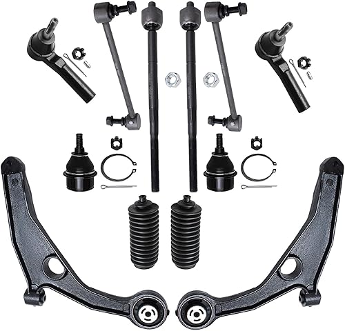 Miniatura 94 de Detroit Axle - Kit de suspensión frontal de 12 piezas para Toyota Corolla 2003 2004 2005 2006 2007 2008, 2 brazos de control inferiores, 2 rótulas