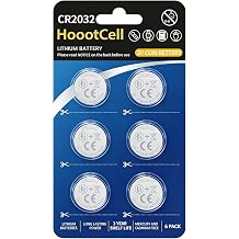 CR2032 Batteries 6 Pack, CR 2032 Lithium Battery 3V High Capacity Coin Cell Battery for Car Key Fob Watches