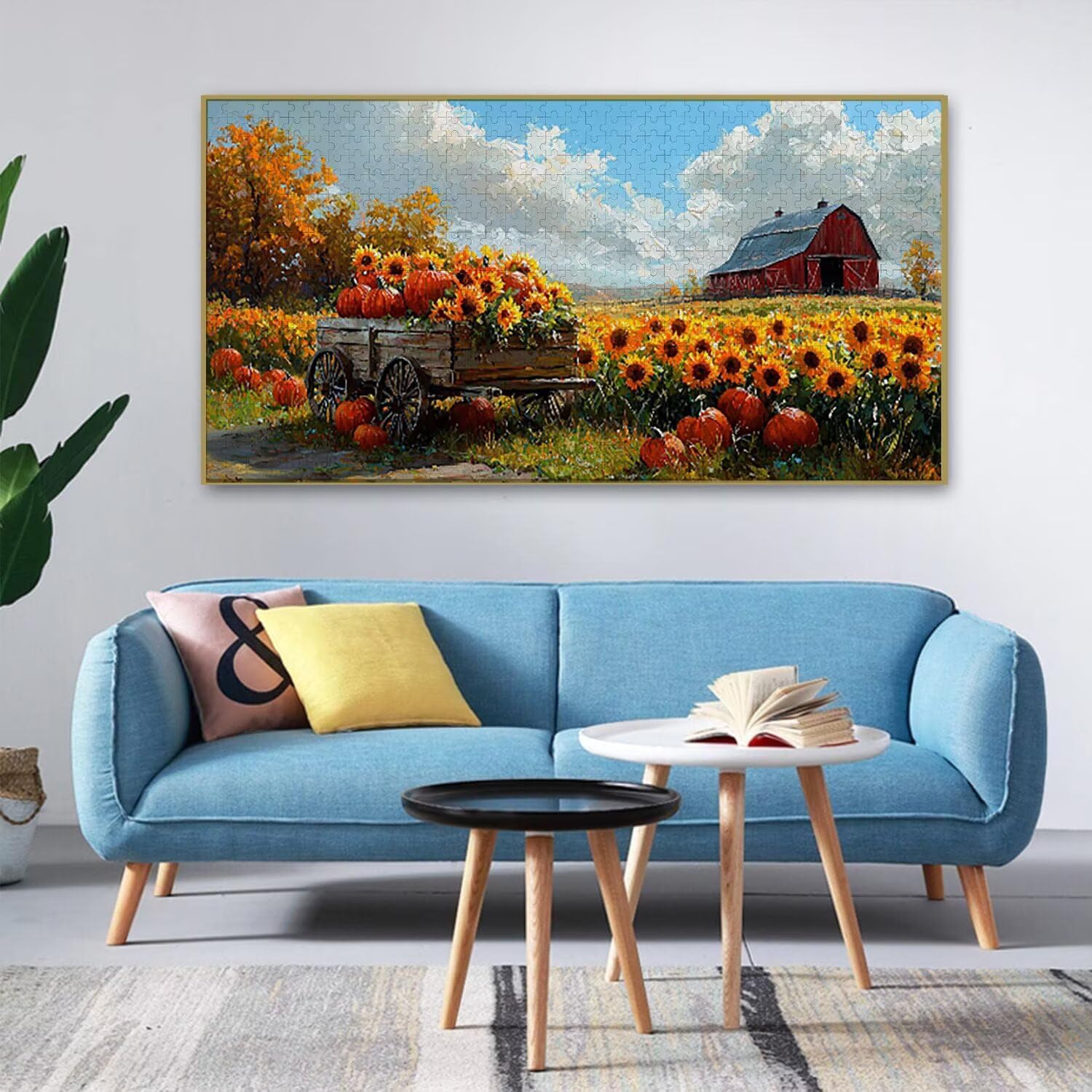 Puzzle de Madera para Adultos 2444 Piezas - Pastos de otoño, Obra de Arte de Juego de Rompecabezas para Adultos, Puzzle de Impresión de Alta Definición Multicolor, Pasatiempo Creativo Regalo b-801