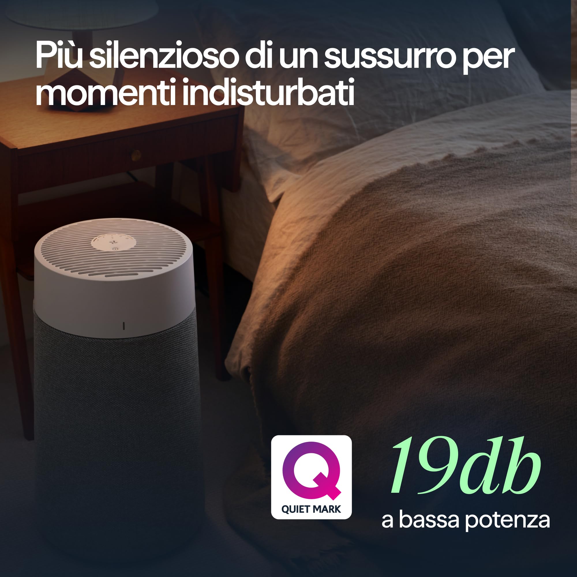 BLUEAIR Blue Pure 511i Max HEPASilent, Purificatore d'aria per piccoli ambienti, Depuratore d'aria veloce pulisce 46 m² in 30minuti, Air Purifier elimina virus, polvere, muffa