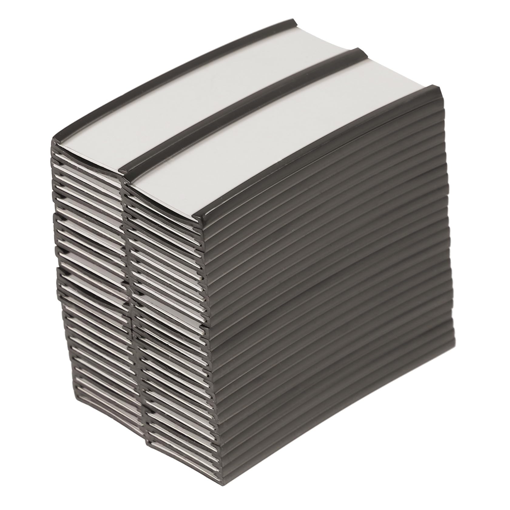 TEHAUX Clip Magnetica Design Semplice Supporto per Etichette in Carta e Gomma Porta Cartellini del Prezzo 50 Pezzi Calamita per Esposizione in Magazzino o Negozio