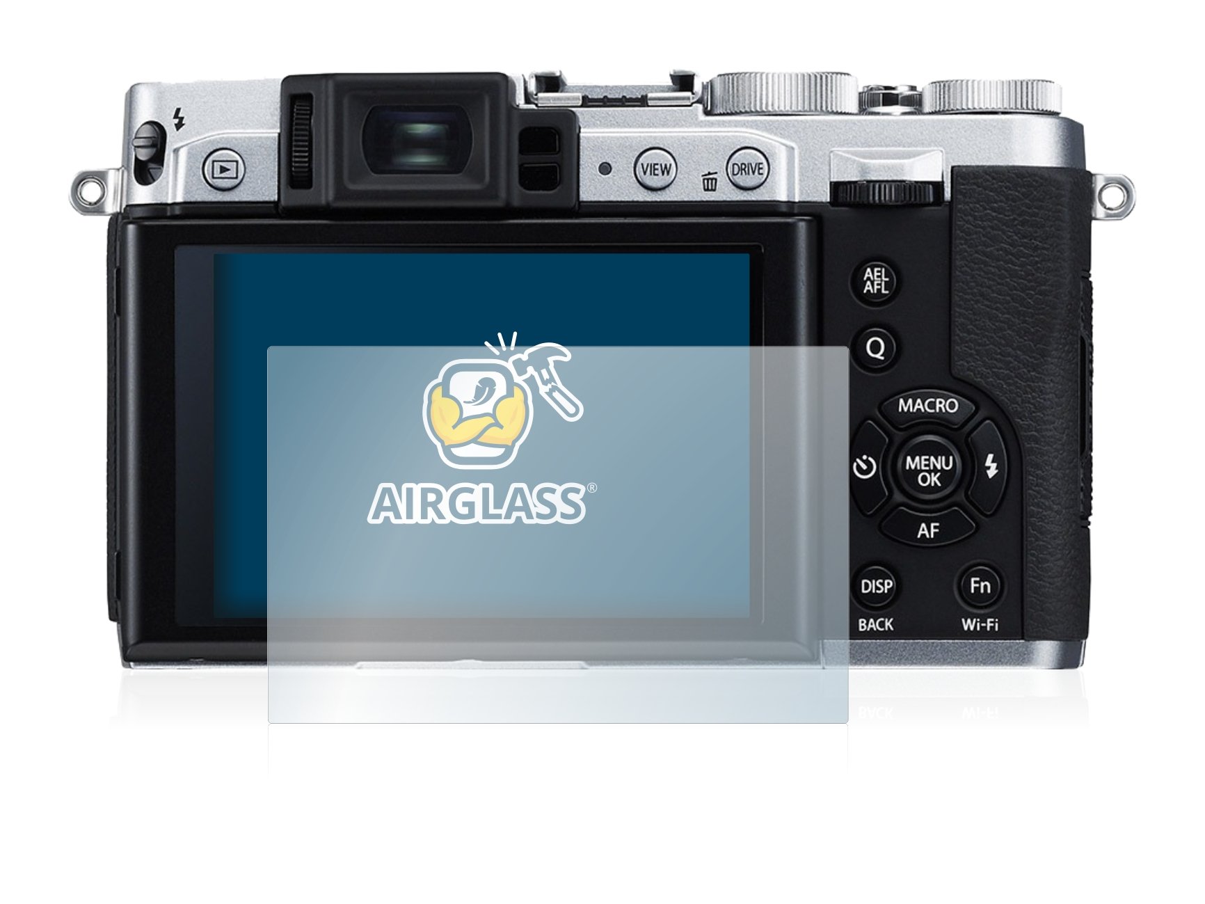 Brotect AirGlass Pellicola Protettiva In Vetro Ibrido Per Fujifilm X-E3 (3 Pezzi) – Durezza 9H, Anti-Impronta, Made In Germany - 4