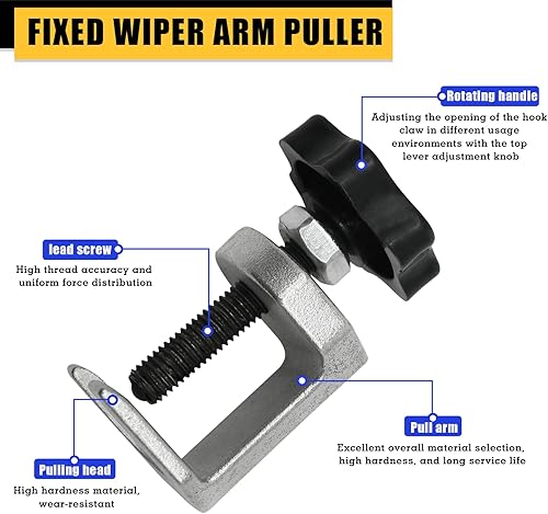 Miniatura 3 de Extractor de brazo de limpiaparabrisas y herramienta de extracción de terminales de batería, herramienta de extracción de brazo de limpiaparabrisas
