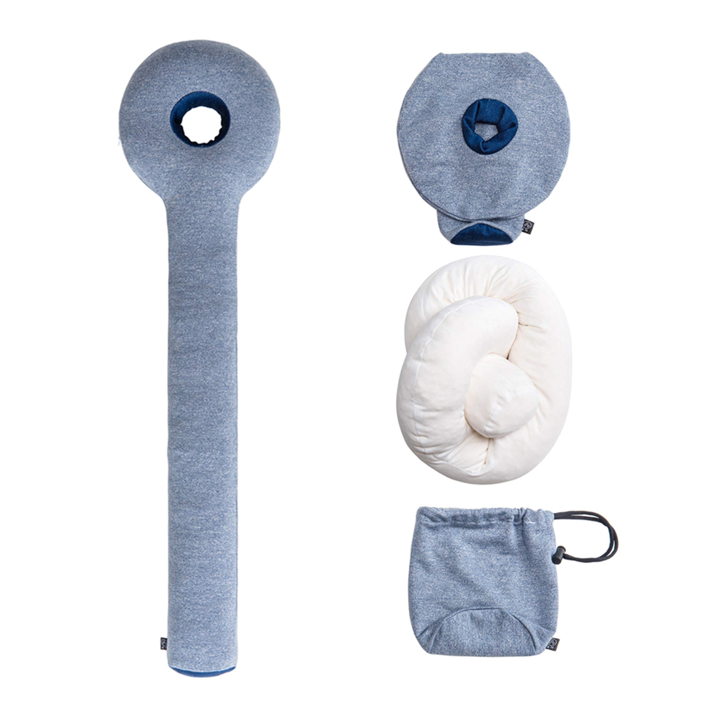 SINOVATI KIWEE Nackenkissen Nackenhörnchen Lollipop Design mit Memory Foam Orthopädisches Ergonomisches Nackenstützkissen fürs Reisen, Zuhause und Büro im Auto Flugzeug Zug